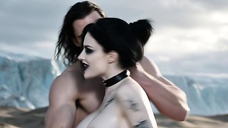 Busty Goth Rough Pounding On Icy Beach (AI)