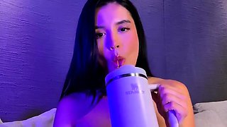 Confident athletic Hanna Miller blowjob video full