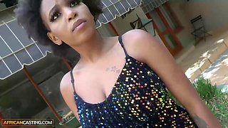 Busty Ebony Milf with Massive Tits Struggles to Maintain Composure Before Rough Pounding Leaves Her Comple