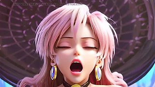 Lucky Star Hentai: Blonde Pink Tail Waifu Begs for Monster Cock in Forest - Anal Teen Sex Compilation