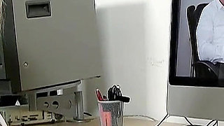 Blonde Big Titted Secretary Angel with Hairy Pussy Fucked by Boss