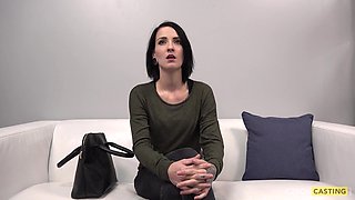 Anna Captivates in Skinny Czech POV Casting Heat