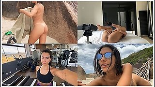 Vlog: A Day With Me - Nude Beach, Gym, Work