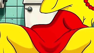 Married Housewife Gets Fucked in a Dirty Toilet. Cartoon Parody