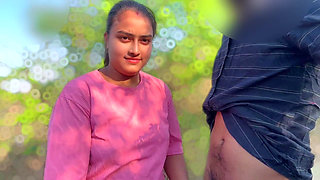 Desi Indian School Girl Jungle Sex with Boyfriend Fucking Hard with Hindi Audio,desi Jungle Sex