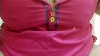Indian Step aunty showing her huge assets