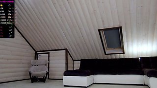 Turned on mature lady masturbating with panties and toys