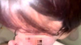 Bitch gives wam blowjob and handjob in pov scene