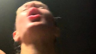 Orgasm of blonde Teen with big boobs