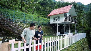 Indian pair celebrating their anniversary inside bedroom