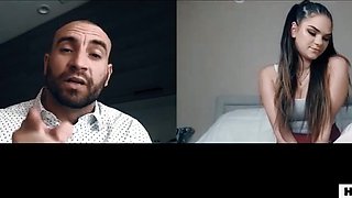 UNSPOILED TABOO Step Father Blackmails Her Daughter-in-law After Web cam Onanism - Athena Faris