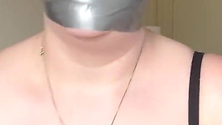 Lacey - Self Gag Fun and Orgasms After Gym Part 1