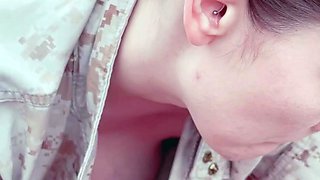 Czech amateur blowjob and fucking POV in public