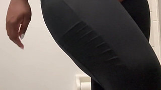 Desperate for a Wee Cutting My Legs Pissing POV in the Toilet