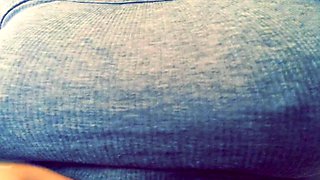 Big boob brunette masturbates on webcam