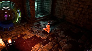 Gorgeous 3D brunette enjoying some bondage sex