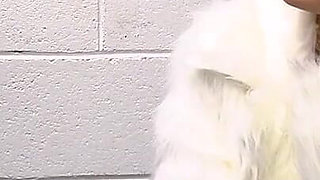 Delicious Redhead Shoplifter Riding a Cock for Her Freedom